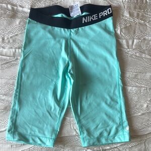 Nike Pro Aqua Blue Shorts